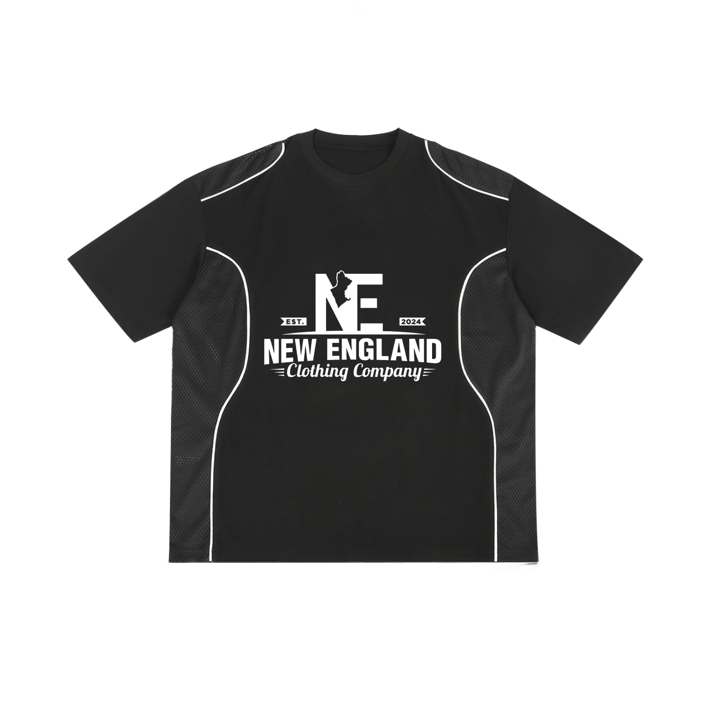 Contrast Piped Panel T-Shirt