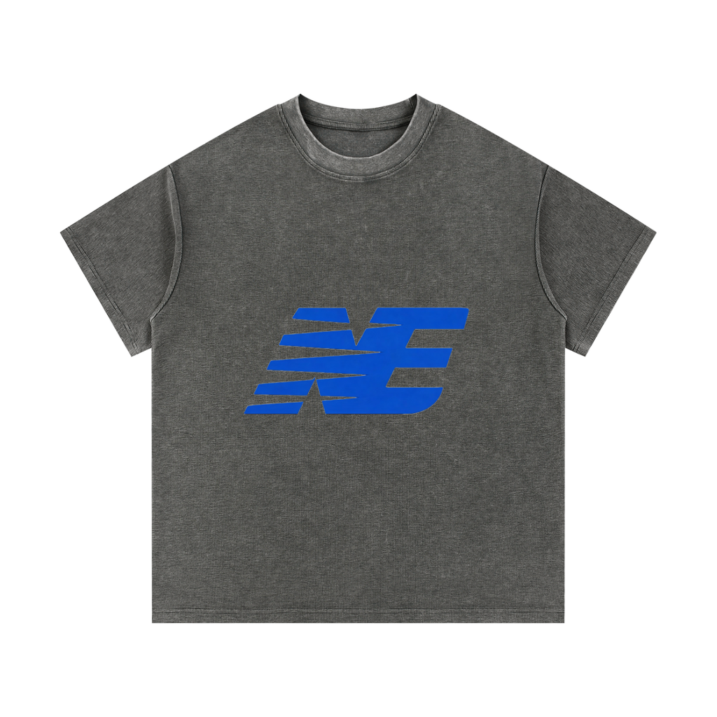 Waffle knit short and t-shirt set.