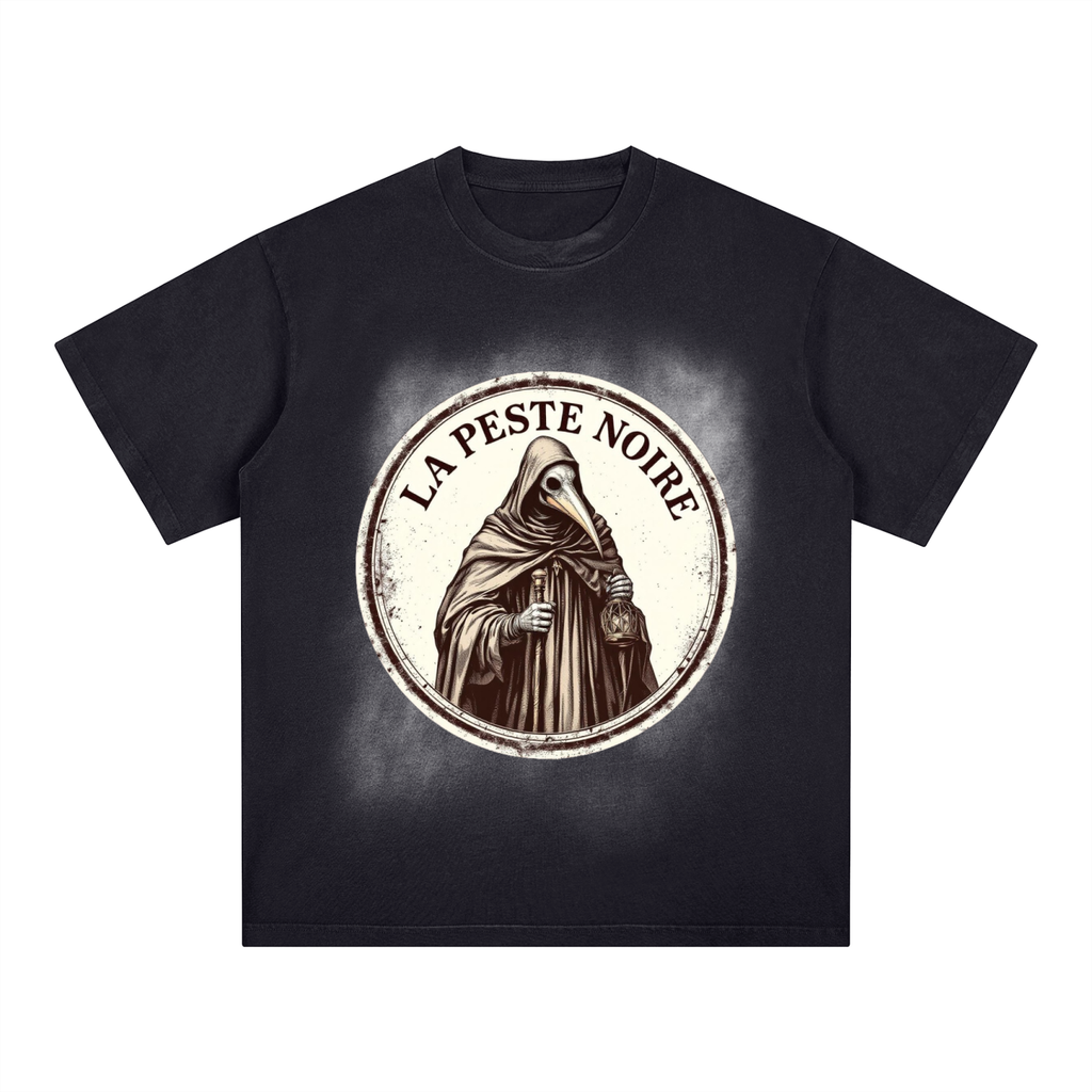 Square Patch Monkey Washed T-Shirt