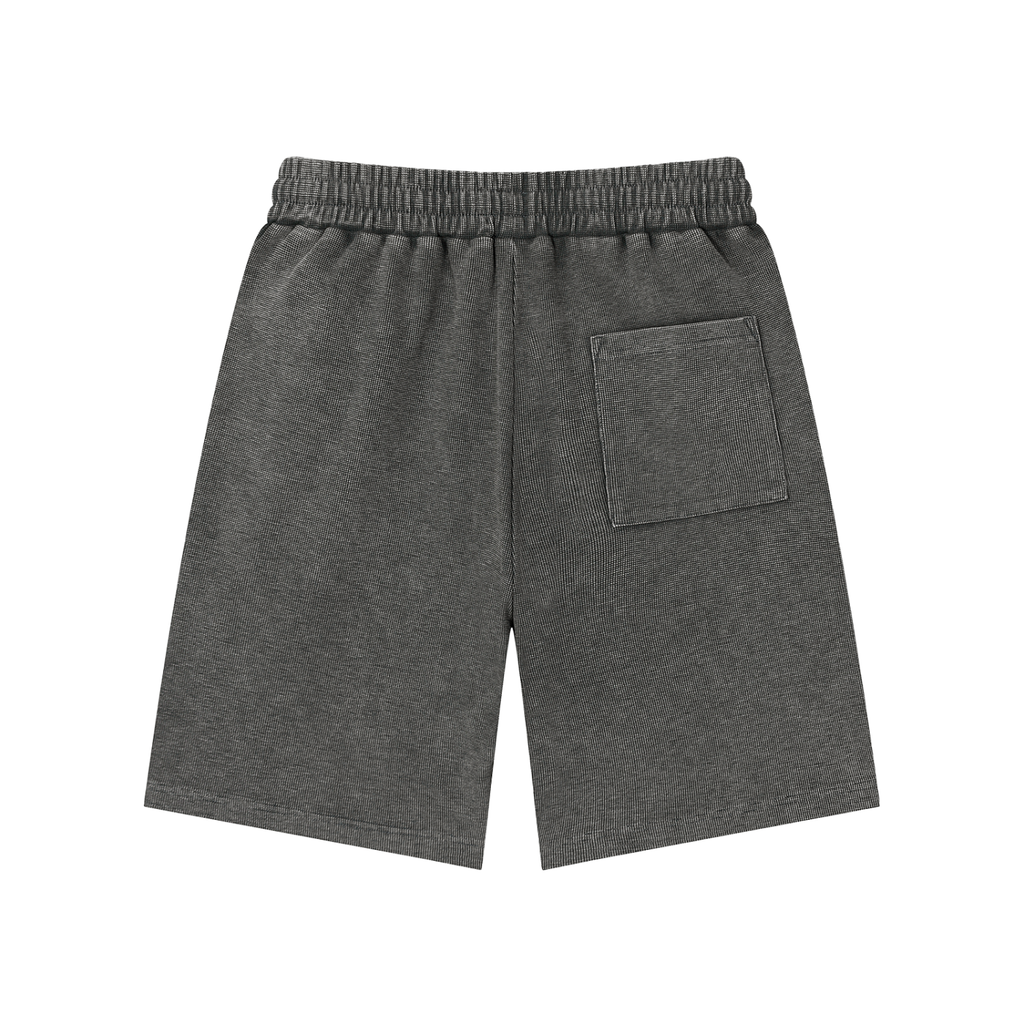 Waffle knit short and t-shirt set.
