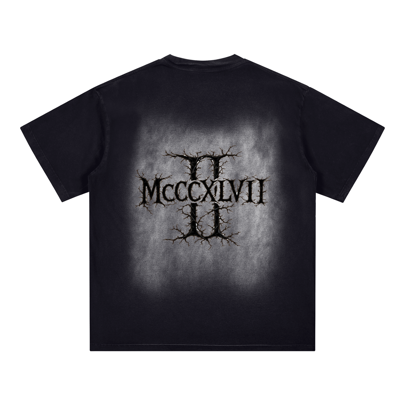Square Patch Monkey Washed T-Shirt