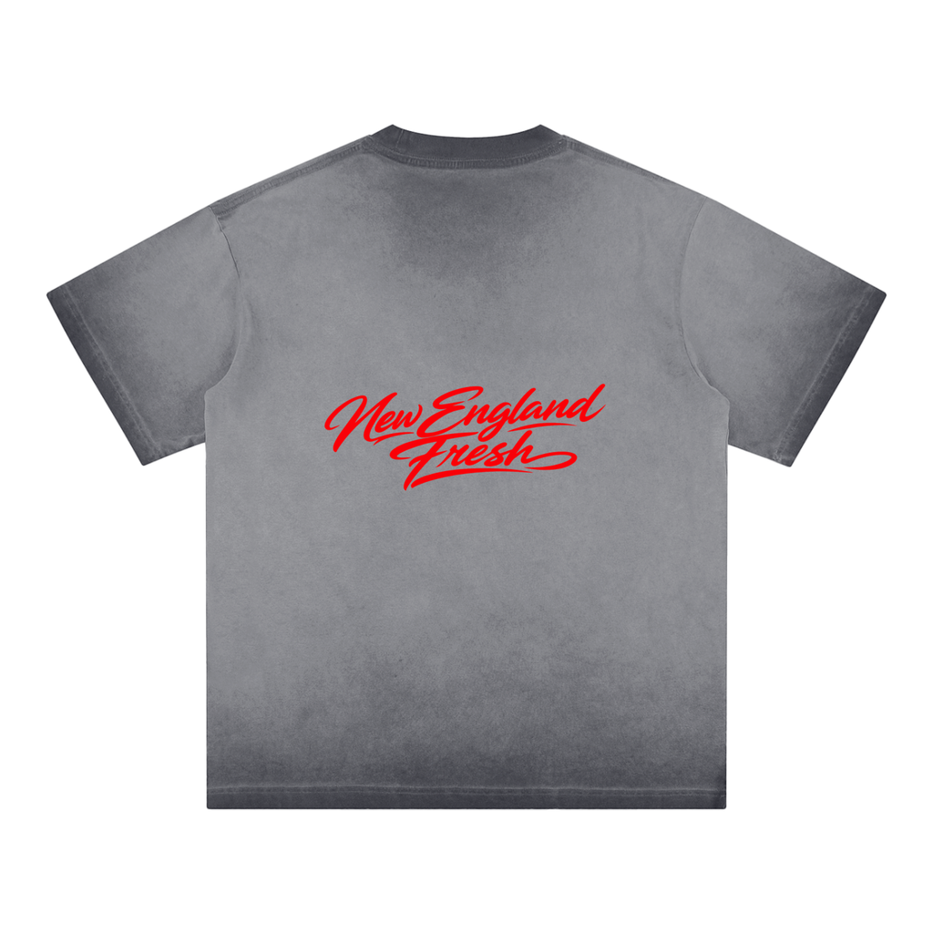 Reversed dye loose Tshirt and short set