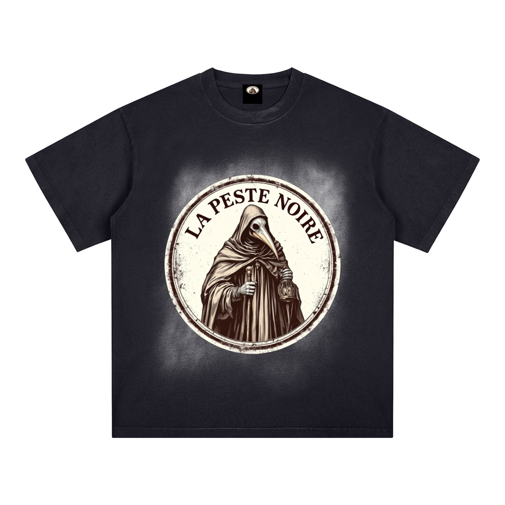 Square Patch Monkey Washed T-Shirt