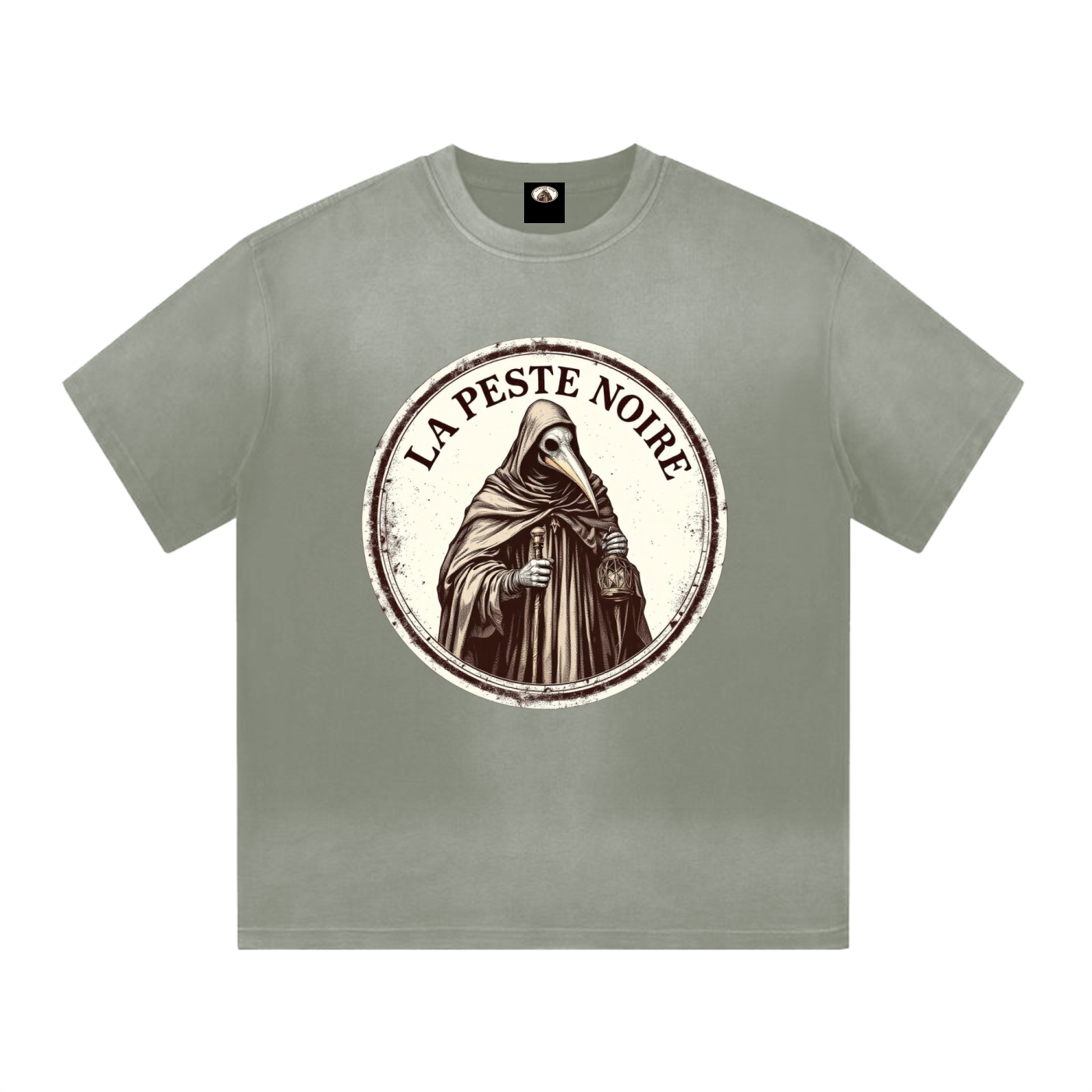 “I” Shape Gradient Washed T-Shirt